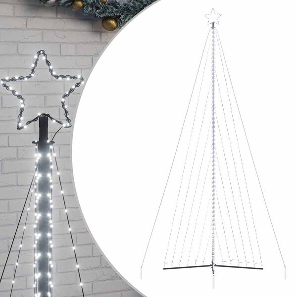 vidaXL LED-kerstboom 789 LEDs koud wit 476 cm
