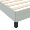 vidaXL Boxspringbed met matras Lichtgrijs 180 x 210 cm Stof