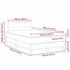 vidaXL Boxspringbed met matras met hoofdeinde Taupe 120 x 190 cm Stof