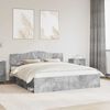 vidaXL Bedframe met hoofdeinde Beton 180 x 200 cm Massief grenenhout