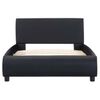 vidaXL Bedframe met LED kunstleer zwart 100x200 cm