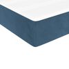 vidaXL Boxspring met matras fluweel donkerblauw 200x200 cm