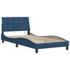 vidaXL Bedframe zonder matras "Hanko" 100x200 cm stof blauw