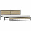 vidaXL Bedframe zonder matras metaal sonoma eikenkleurig 193x203 cm