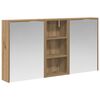 vidaXL Badkamerkastenset 3 st 116 x 16 x 62,5 cm Bewerkt hout