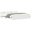 vidaXL Bedframe met hoofd- en voeteneinde wit 160x200 cm