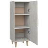 vidaXL Dressoir 34,5x34x90 cm bewerkt hout betongrijs