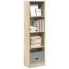 vidaXL Boekenkast 40x24x143 cm bewerkt hout sonoma eikenkleurig