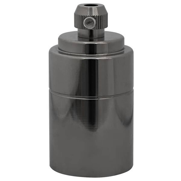 vidaXL Lamphouders 2 st glanzend zwart E27