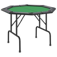 vidaXL Pokertafel voor 8 spelers inklapbaar 108x108x75 cm groen