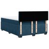 vidaXL Boxspring met matras fluweel donkerblauw 140x200 cm