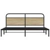 vidaXL Bedframe zonder matras metaal sonoma eikenkleurig 183x213 cm