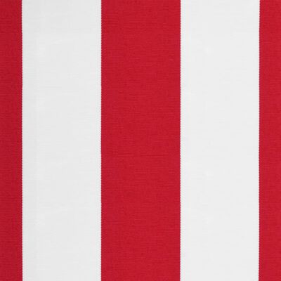 vidaXL Vervangingsdoek voor luifel gestreept 4x3,5 m rood en wit