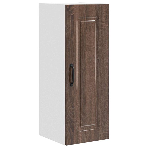 vidaXL Keukenkast Kalmar Bruin Eiken 30 x 31 x 80 cm Bewerkt hout