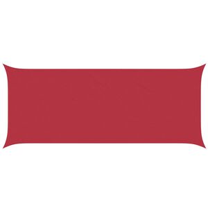 vidaXL Zonneschaduwzeil Rood 6 x 2,5 m 100% Polyester Oxford