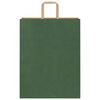 vidaXL Papieren zakken 50 st met hengsels 32x12x42 cm groen