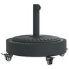 vidaXL Parasolvoet met wielen voor stok van &Oslash;38 / 48 mm 27 kg rond