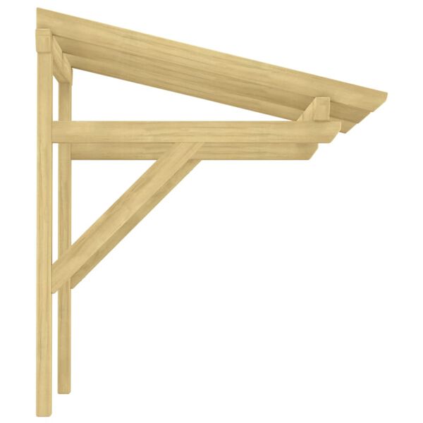 318569 vidaXL Deurluifel 100x100x80 cm ge&iuml;mpregneerd grenenhout