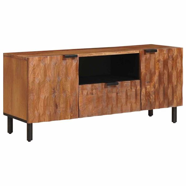 vidaXL TV-kast met lade Acacia Bruine Afwerking 105 x 33,5 x 46 cm