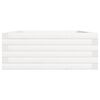 vidaXL Plantenbak 90x60x23 cm massief grenenhout wit