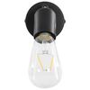 vidaXL Spotlights 2 st met filament peren 2 W E27 zwart