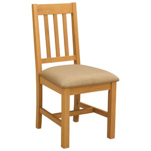 vidaXL Eetkamerstoel VENLO 2 st Massief Eikenhout Beige