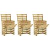vidaXL Latten tuincomposter 3 pcs Groen 110 x 58 x 113 cm