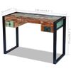 vidaXL Bureau massief gerecycled hout