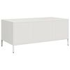 vidaXL Salontafel 101,5x50x43,5 cm koudgewalst staal wit