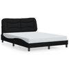 vidaXL Bedframe zonder matras "Hvar" stof zwart 140x200 cm