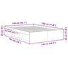 vidaXL Bedframe grijs sonoma eikenkleurig 140x190 cm
