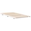 vidaXL Bedframe Wit 75 x 190 cm Massief grenenhout