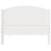 vidaXL Bedframe zonder matras massief grenenhout wit 90x200 cm