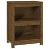 vidaXL Boekenkast 50x35x68 cm massief grenenhout honingbruin
