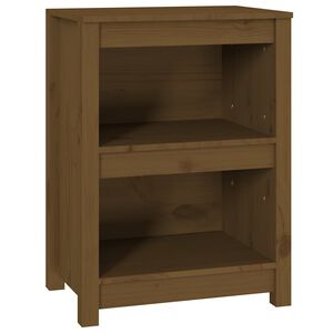 vidaXL Boekenkast 50x35x68 cm massief grenenhout honingbruin