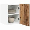 vidaXL Hangkast 2 pcs Oude Hout en Wit 30 x 31 x 40 cm Bewerkt hout