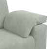 vidaXL Loveseat bank 120 cm fluweel lichtgrijs