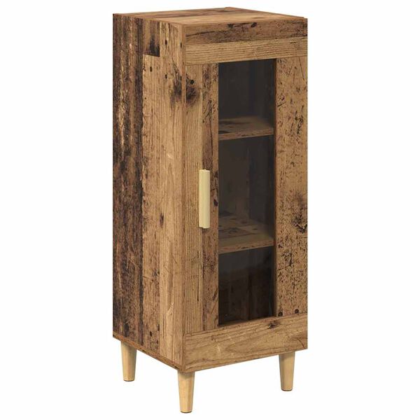 vidaXL Dressoir Oudhout 34.5 x 32.5 x 90 cm Bewerkt hout