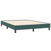 vidaXL Bedframe zonder matras 160x210 cm fluweel donkergroen