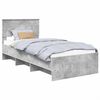 vidaXL Bedframe Betongrijs 100 x 200 cm Bewerkt hout
