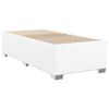 vidaXL Boxspring met matras kunstleer wit 100x200 cm