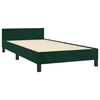 vidaXL Bedframe zonder matras 90x200 cm fluweel donkergroen