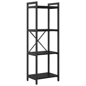 vidaXL Boekenkast Zwart Eiken 40 x 30 x 85 cm Bewerkt hout