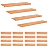 vidaXL Trapmatten 20 st Lak 110 x 30 x 2 cm Massief beukenhout