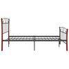 vidaXL Bedframe metaal zwart 120x200 cm