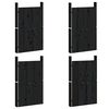 vidaXL Keukenkasten voor buiten 3 st massief grenenhout zwart