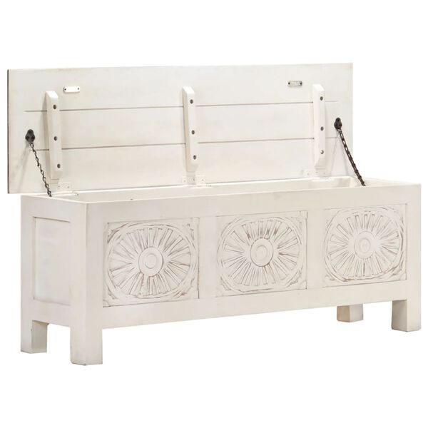 vidaXL Opbergkist 110x30x40 cm massief acaciahout