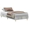 vidaXL Bedframe zonder matras 100x200 cm spaanplaat betongrijs