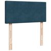 vidaXL Boxspring met matras fluweel blauw 80x200 cm
