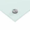 vidaXL Keuken Spatscherm Wit 120 x 40 cm gehard glas